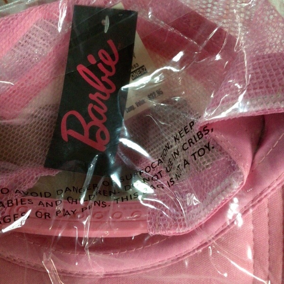 Barbie Pink Adjustable Foam Trucker Hat Brand New